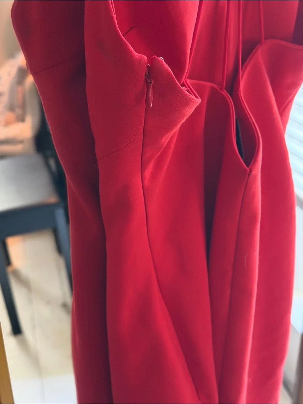 Likely Red Strappy V-Neck Mini Dress